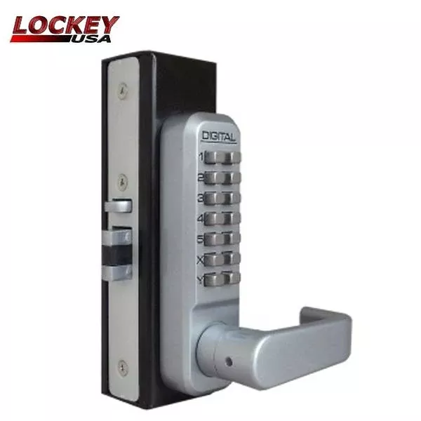 Lockey - 2985 - Narrow Stile - Mechanical Keypad - Keyless Lever Lock - Passage - Double Combination