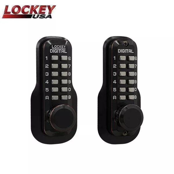Lockey - M230-DC - Mechanical Keypad - Keyless Deadlocking Spring Latch Lock - Double Combination