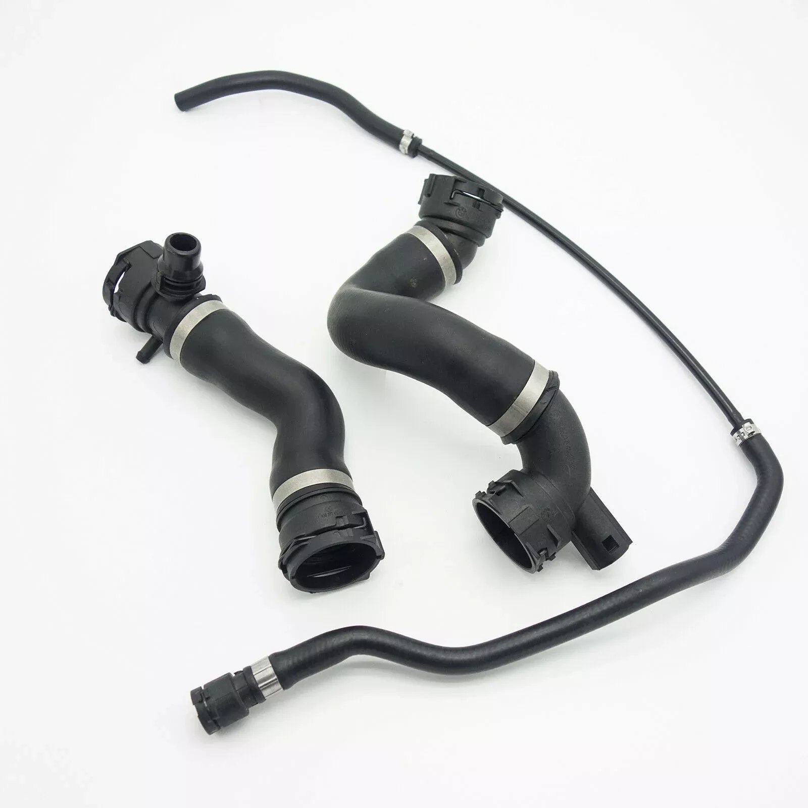 Lower Upper Radiator Coolant Hose + Vent Line Hose Set For BMW 325i 328i 330i