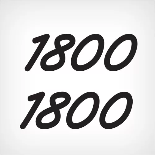 ” Lund 1800 ” Boat Marine Decals (Set Of 2) – OEM New Oracle *