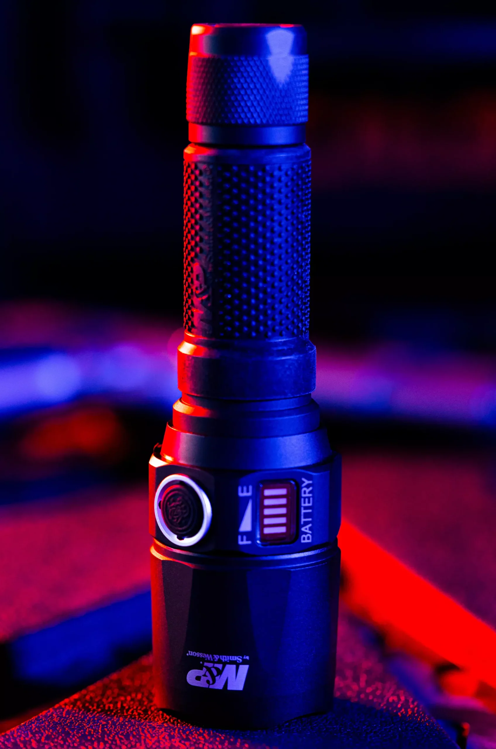 M&P Accessories 1097919 Night Terror Compact Flashlight Black Anodized White 3236 Lumens Cree LED 282 ft Range