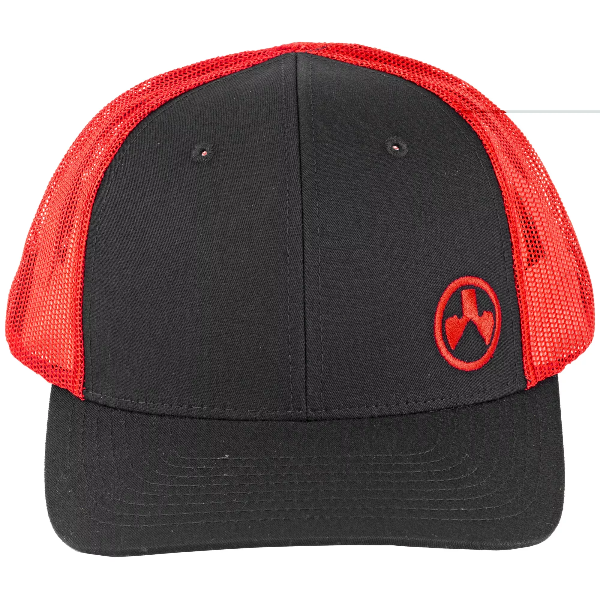 Magpul MAG1106-003 Icon Trucker Hat Black/Red Adjustable Snapback M/L Structured