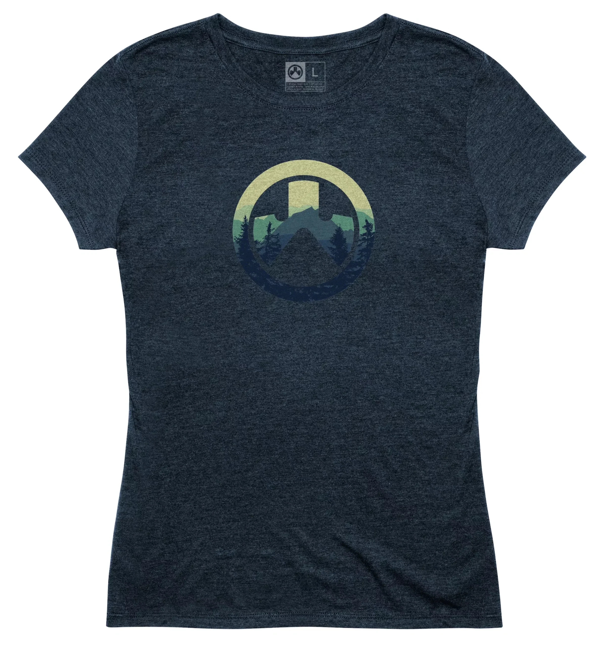 Magpul MAG1193-411-S Cascade Women's Navy Heather Cotton/Polyester Short Sleeve Small