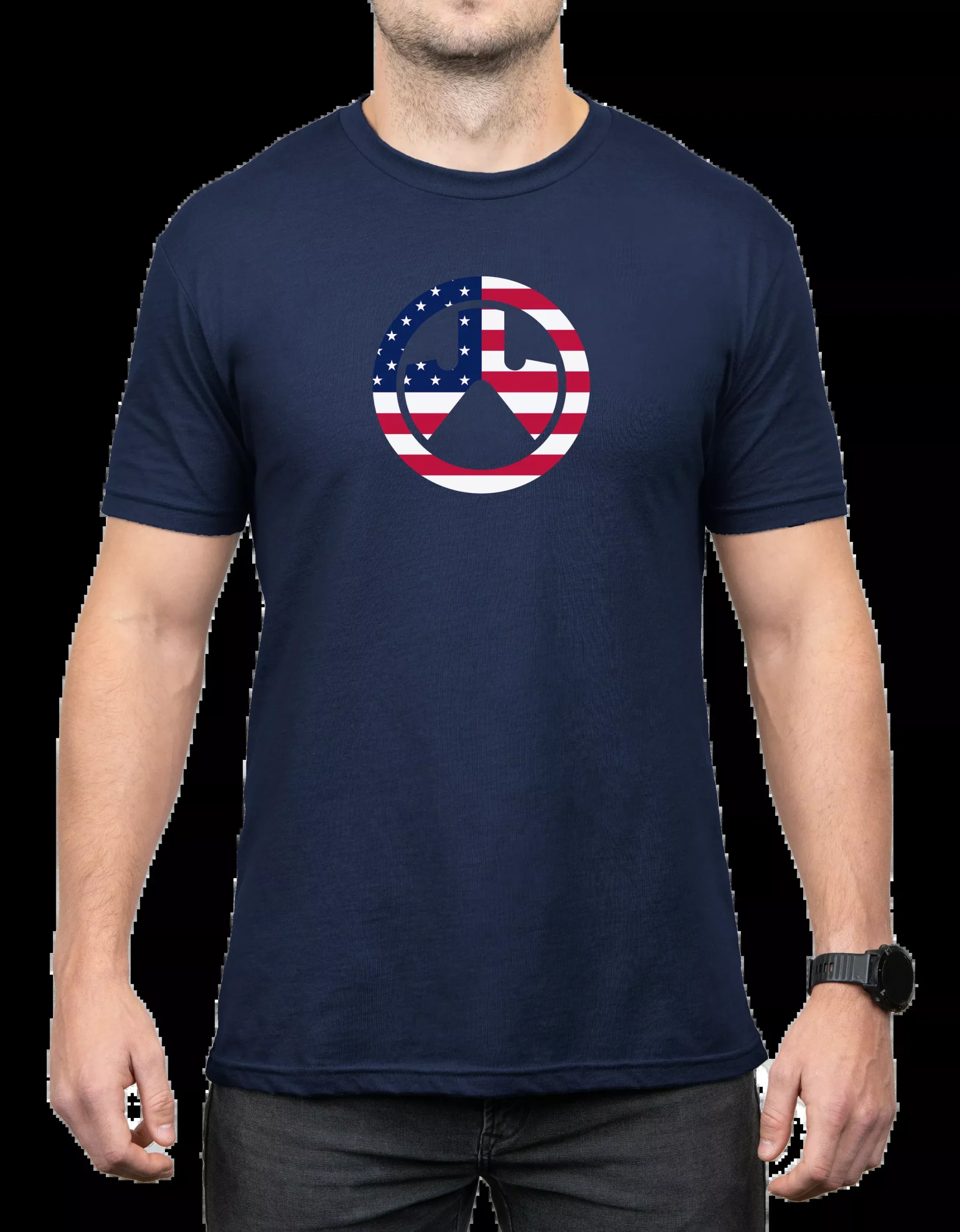 Magpul MAG1281410S Independence IconNavy Cotton/Polyester Short Sleeve Small