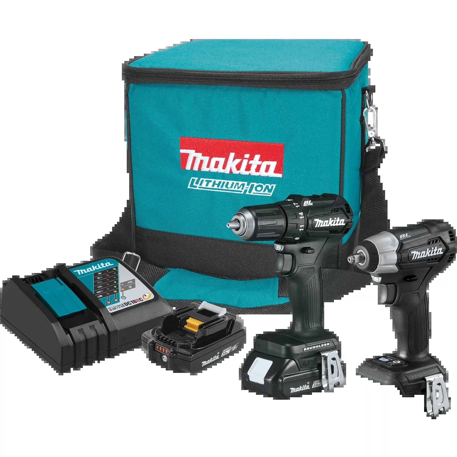 Makita CX201RB 2pc 18V LXT Brushless Sub?Compact Impact & Drill Combo Kit