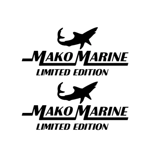 ” Mako Limited Edition ” Boat Marine Decals (Set of 2) – OEM New Oracle