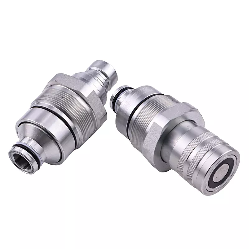 Male & Female Flat Face Coupler Kit 7246799 7246802 for Bobcat 753 763 773 863 883 A220 A300 A770