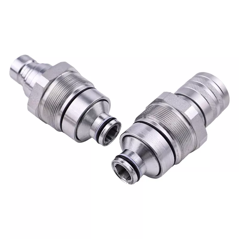 Male & Female Flat Face Coupler Kit 7246799 7246802 for Bobcat T140 T180 T190 T200 T250 T300 T320 T450