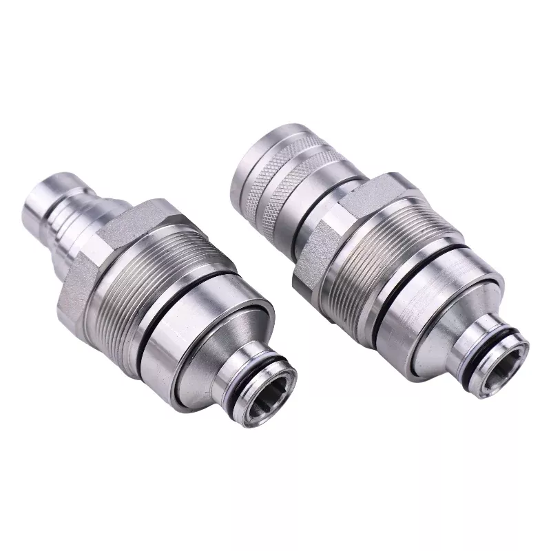 Male & Female Flat Face Coupler Kit V1311-77140 V1311-77150 for Kubota Track Loader