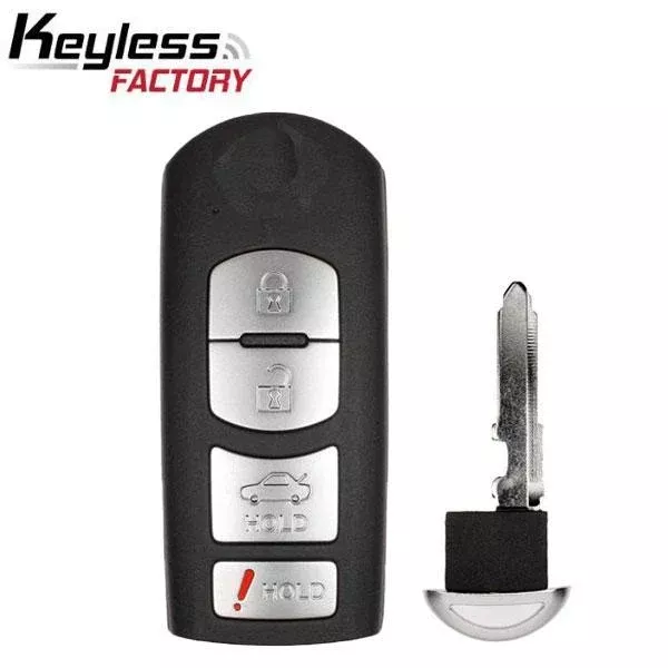 Mazda 6 2009-2013 / 4-Button Smart Key / KR55WK49383 / (AFTERMARKET)