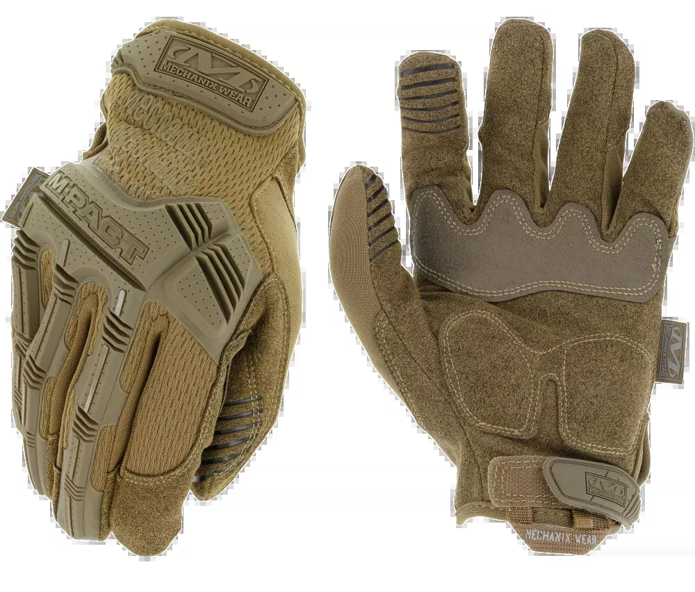 Mechanix Wear MPT72010 M-Pact Gloves Coyote Touchscreen Synthetic Leather Large
