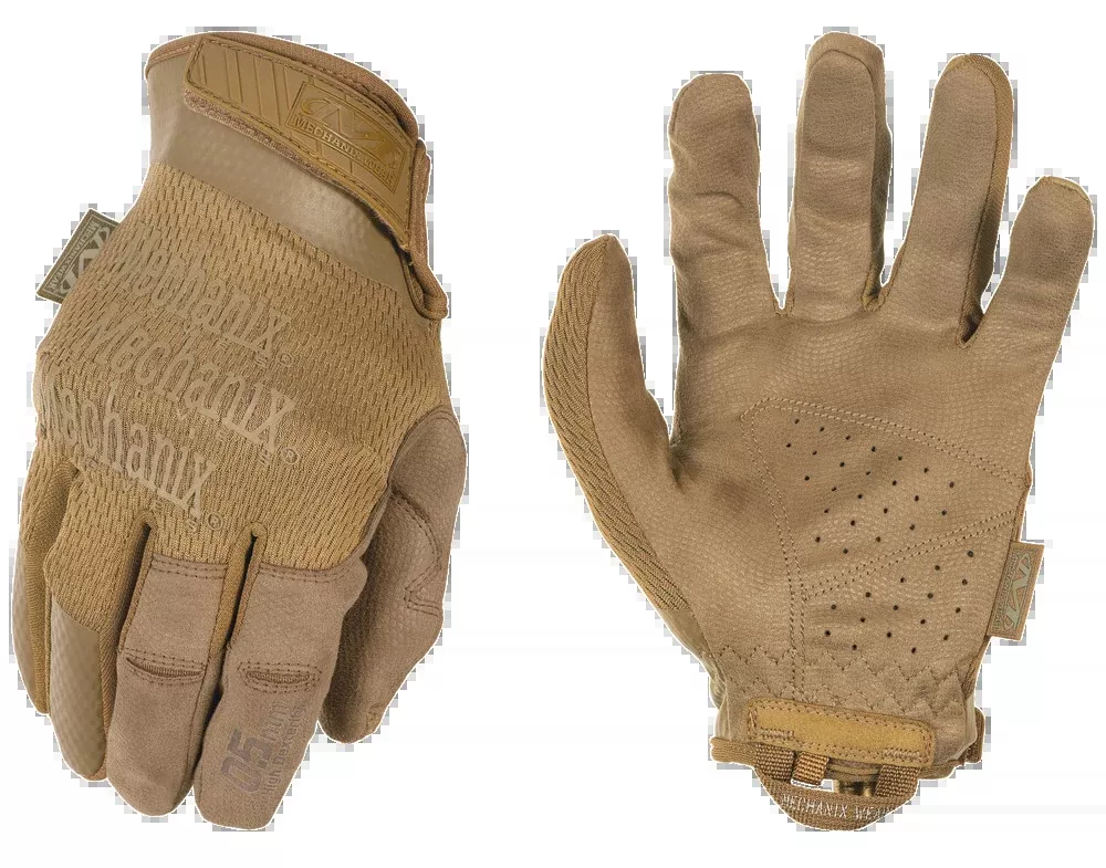 Mechanix Wear MSD72008 Specialty 0.5 High-Dexterity Coyote Suede Small