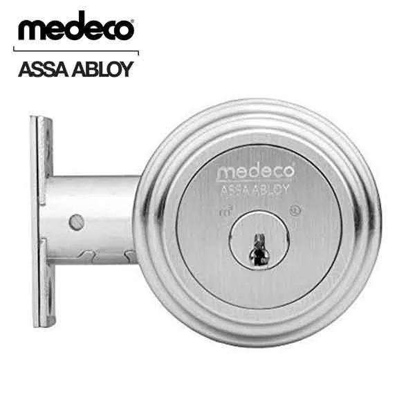 Medeco - 11JR624 - Maxum Residential - M3 BiLevel - 6-Pin - Double Deadbolt - 2-3/4" Backset - DL Keyway Pinned - 26 - Satin Chrome - Grade 1