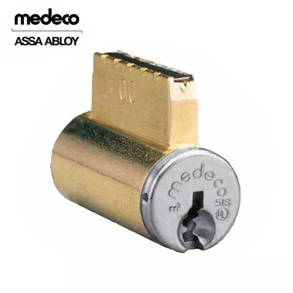Medeco - 20J200S1 - 6-Pin - M3 Bilevel - Cal Royal (KIK) Key-in-Knob Cylinder - 0 Bitted - Satin Chrome - Grade 1