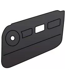 MGB-DP127 Door Panels, Roadster (PAIR) 1977-80