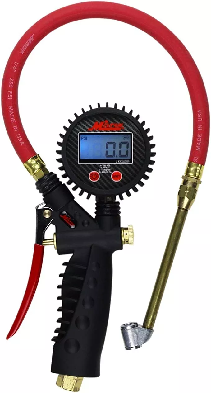 Milton S-576D Pro Digital Inflator/Deflator Gauge with Dual Head Chuck