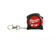 Milwaukee 48-22-5506 Mini Tape Measure Keychain 6ft / 2mFunctional Tool NEW
