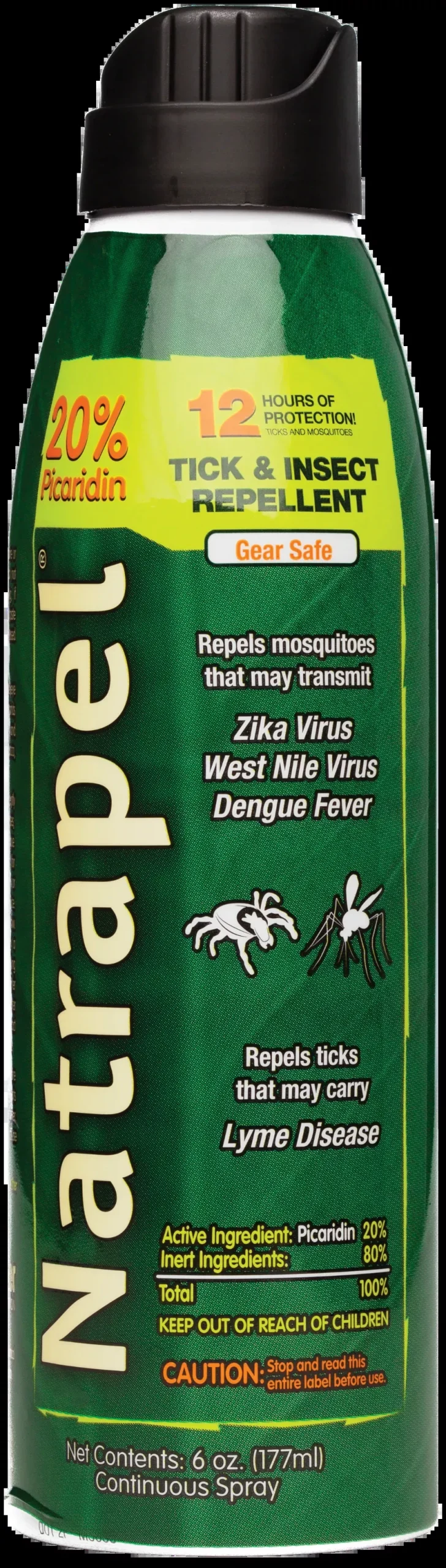Natrapel 00066878 Picaridin Insect Repellent 6 oz Aerosol Repels Ticks & Biting Insects Effective Up to 12 hrs