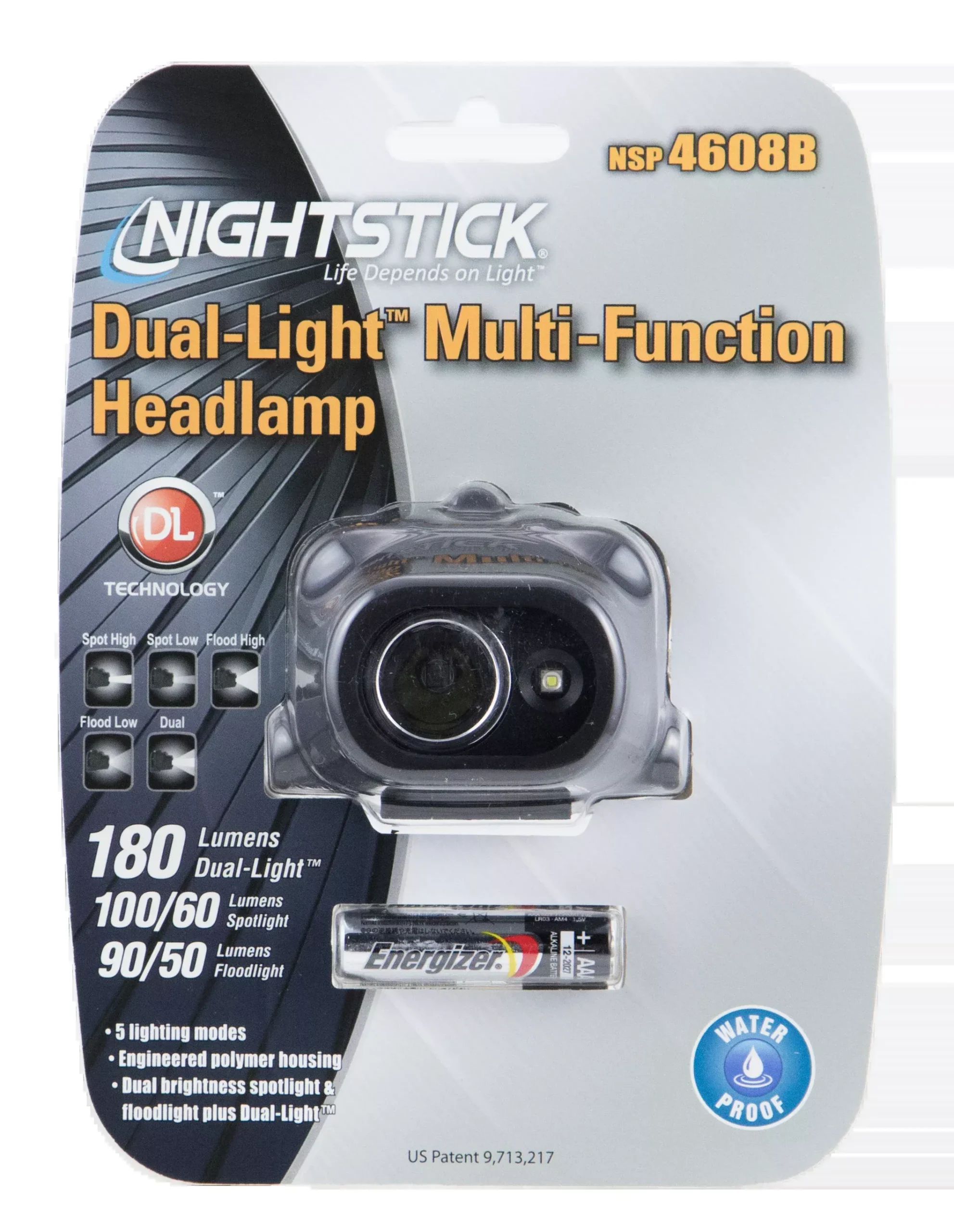 Nightstick NSP4608B NSP-4608BC Multi-Function Black 80/100/115/140/180/220 White LED Bulb 158 Meters Beam Distance