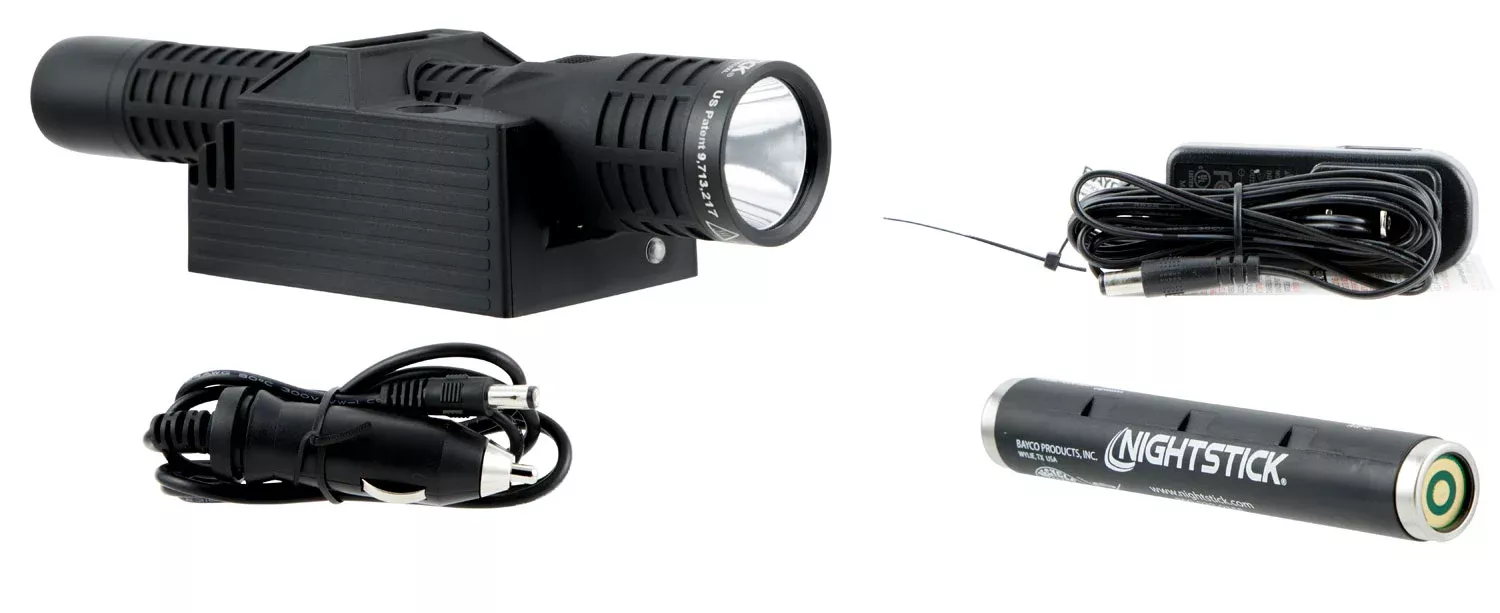 Nightstick NSR9514XL NSR-9514XL Rechargeable Matte Black Polymer White LED 50/200/850 Lumens 325 Meters Range