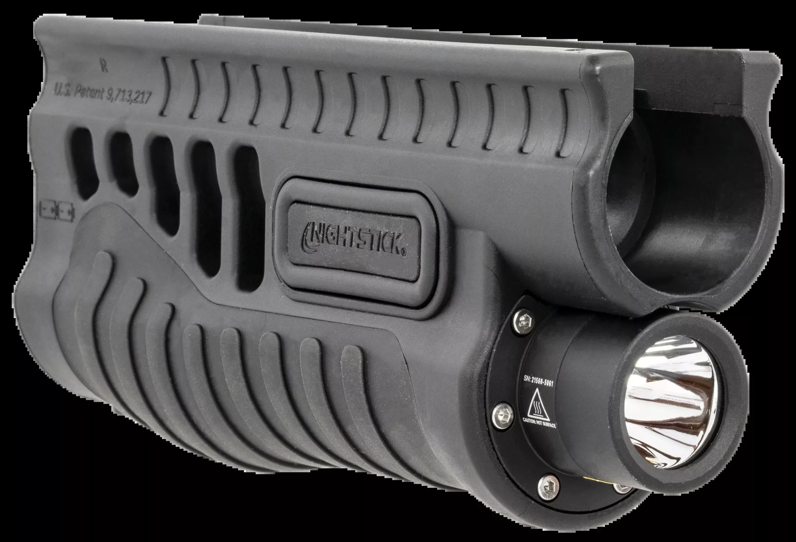 Nightstick SFL13GL SFL Forend Light/Laser Black Nylon w/Over-Molded Grip 12 Gauge Remington 870/Tac-14 1200 Lumens White LED Bulb Green Laser 203 Meters Beam