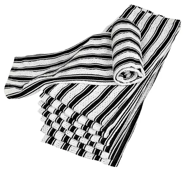 Nouvelle Legende 19 x 29 in. Basketweave Cotton Kitchen Towels – 8-pack