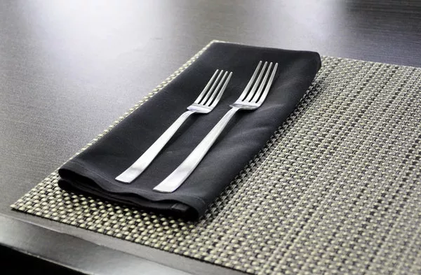 Nouvelle Legende 20 x 20 in. Heavy Woven 100% Polyester Black Napkins – 12-pack