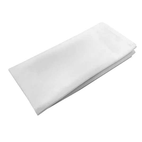 Nouvelle Legende 20 x 20 in. Heavy Woven 100% Polyester White Napkins – 12-pack