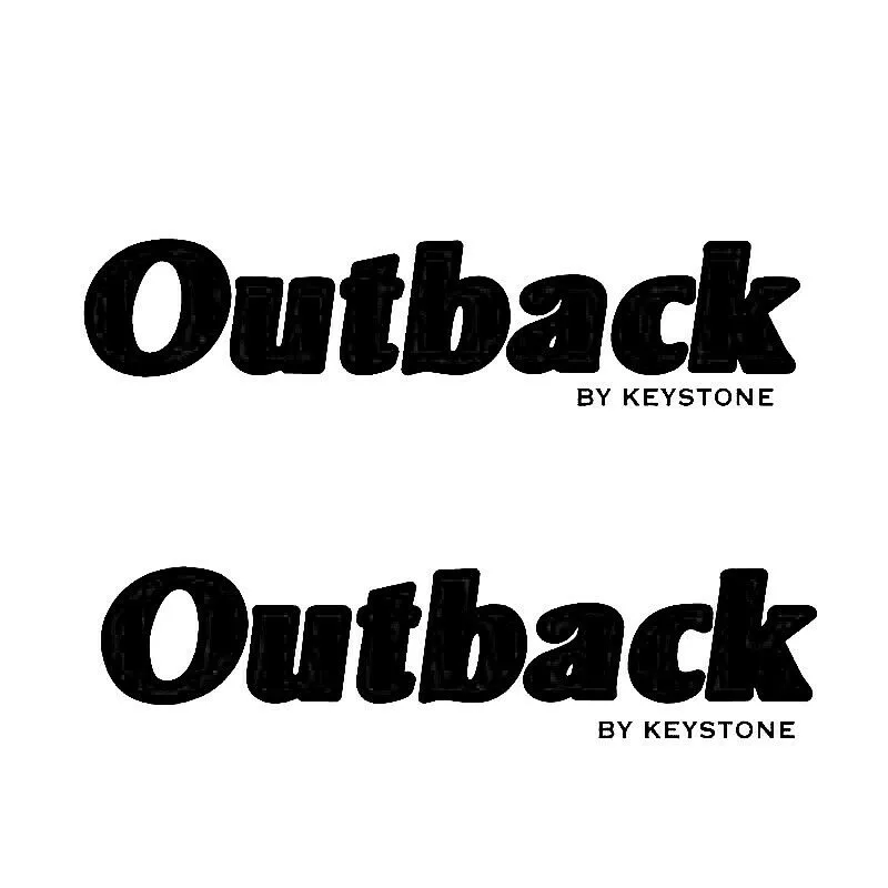 “Outback by Keystone” RV Decals (1 Set Of 2) – OEM New Oracle