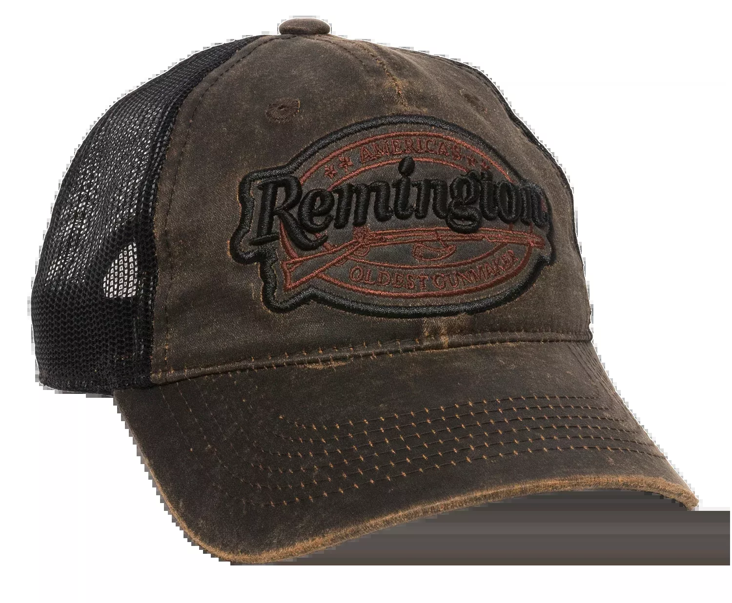 Outdoor Cap RM17A Remington Cap Cotton Black/Brown Unstructured OSFA