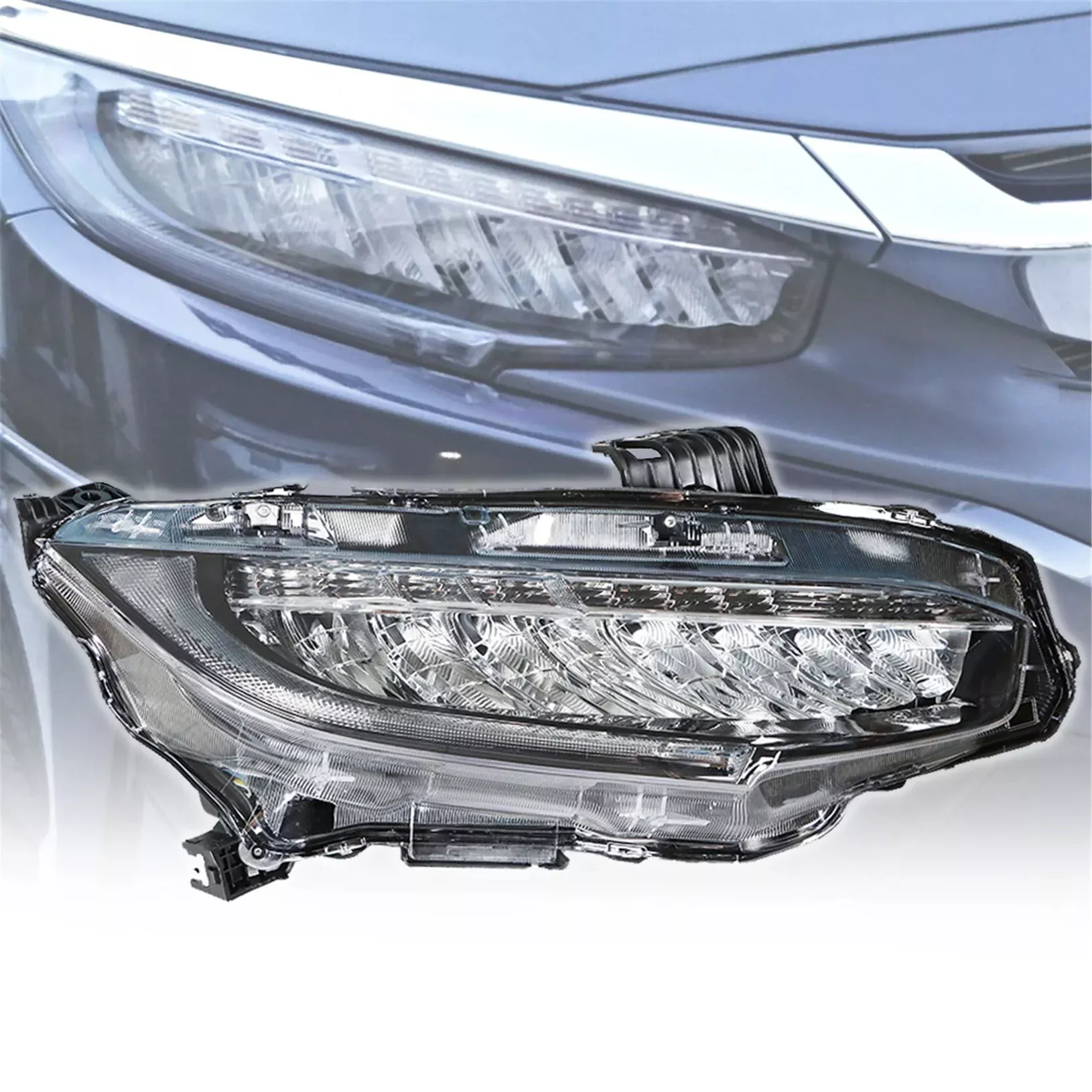 Passenger Right Side Headlight Assembly Replacement for Civic 2016 Headlamp Assembly