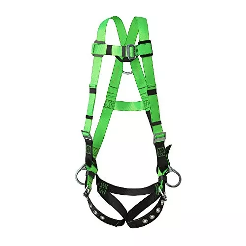 PeakWorks 3 D-Ring Contractor Series Fall Protection Full Body Safety Harness, CSA & ANSI Certified, Class AP - Positioning, V8002210
