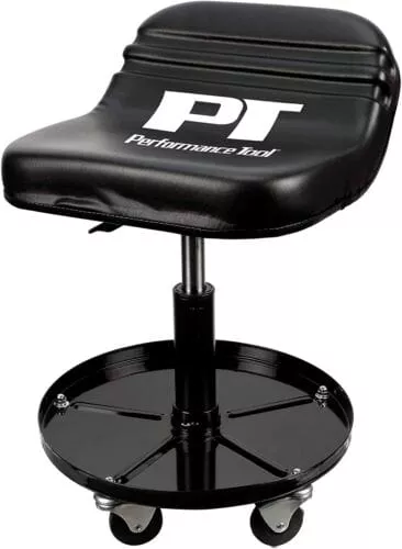 Performance Tool W85020 Adjustable MECHANICS TRACTOR CREEPER STOOL SEAT -Black