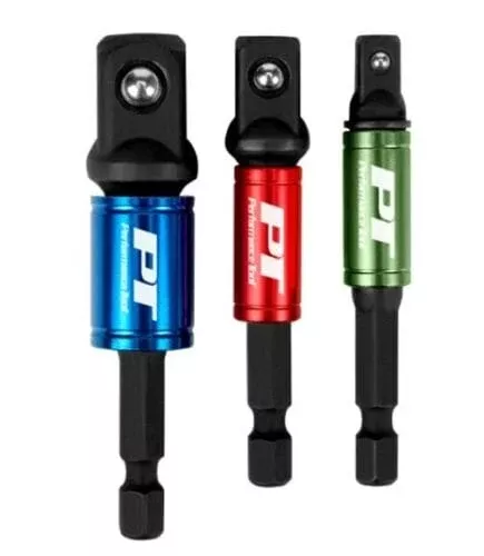 Performance Tool W9035 - 3 Piece 2-1/2" Inch Socket Adapter Set