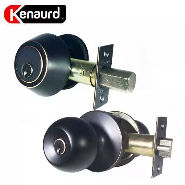 Premium Combo Lockset w/ Double Cylinder Deadbolt - Oil Rubbed Bronze