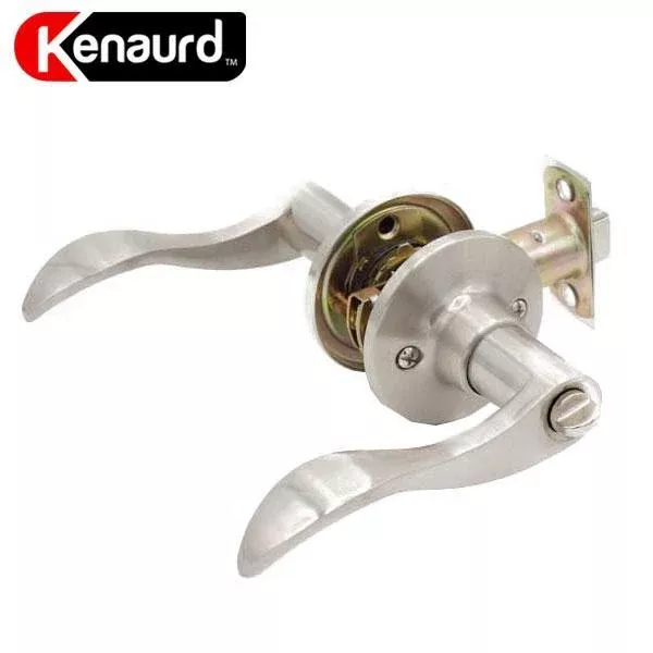 Premium Design #1 Privacy Lever Set - Grade 3 - Satin Nickel