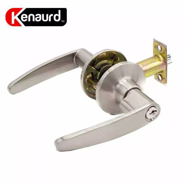Premium Design #2 Entrance Lever Set - Grade 3 - Satin Nickel