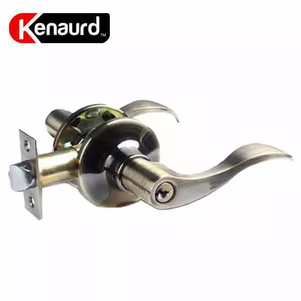 Premium Design Entrance Lever Set - Grade 3 - Antique Brass