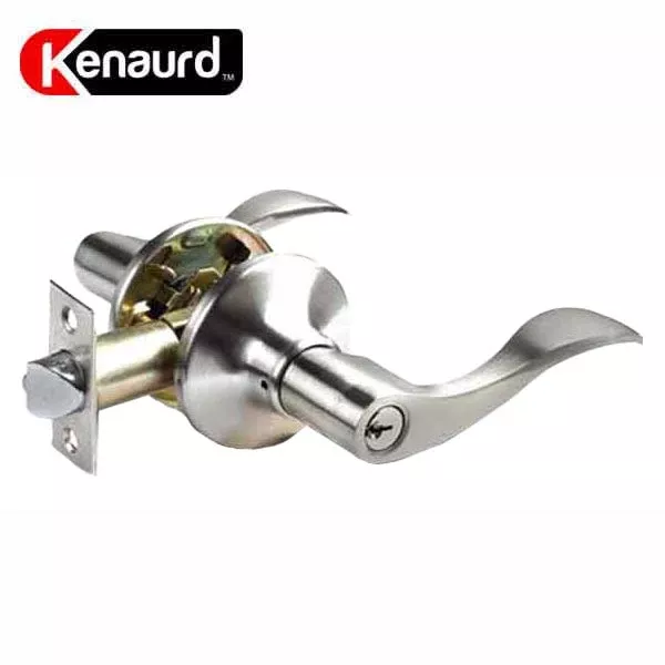 Premium Design Entrance Lever Set - Optional Keyway - Grade 3 - Satin Nickel