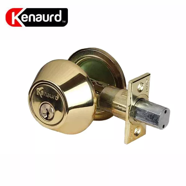 Premium Double Cylinder Deadbolt Lock - Polished Brass (SC1/KW1)