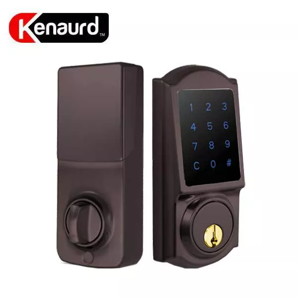 Premium Electronic Touchscreen Deadbolt w/ Key Override - Grade 2 - Oil Rubbed Bronze- SC1/KW1