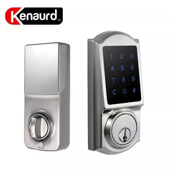 Premium Electronic Touchscreen Deadbolt w/ Key Override - Grade 2 - Satin Silver - SC1/KW1