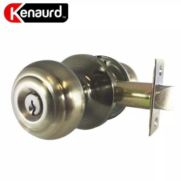 Premium Knob Set - Entrance - AB - Antique Brass
