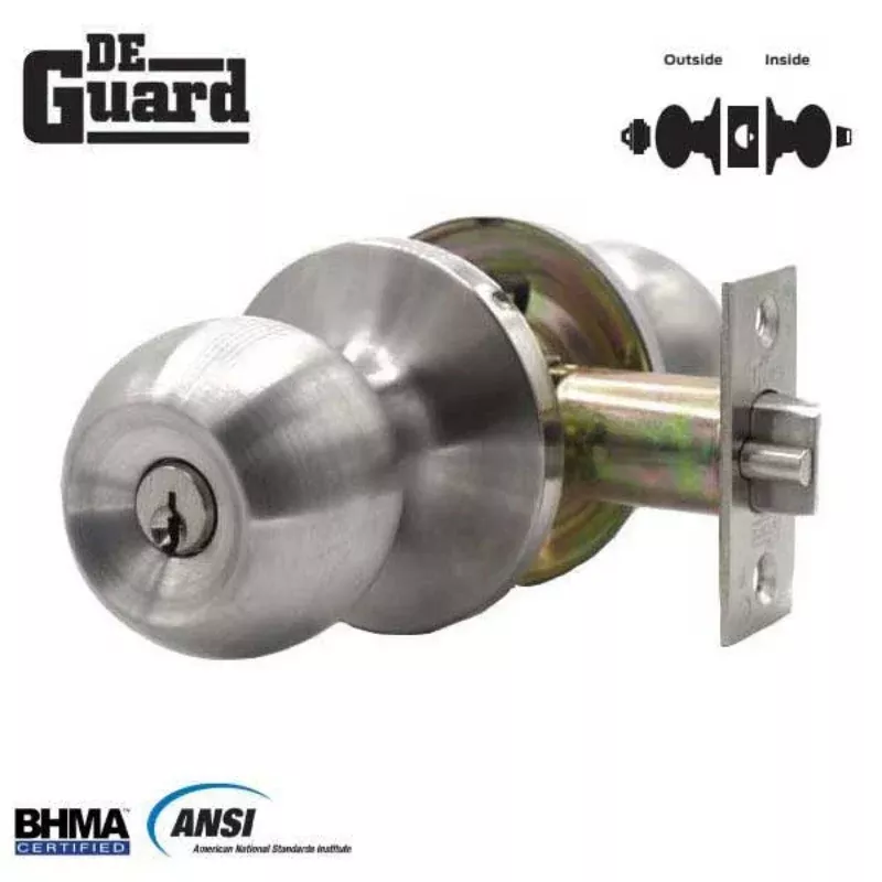 Premium Knob Set - Stainless Steel - Entrance - Grade 3 - ( SC1 / KW1 )