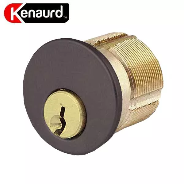 Premium Mortise Cylinder - 1-1/8" - 10B - Oil Rubbed Bronze / Black - (SC1 / KW1)