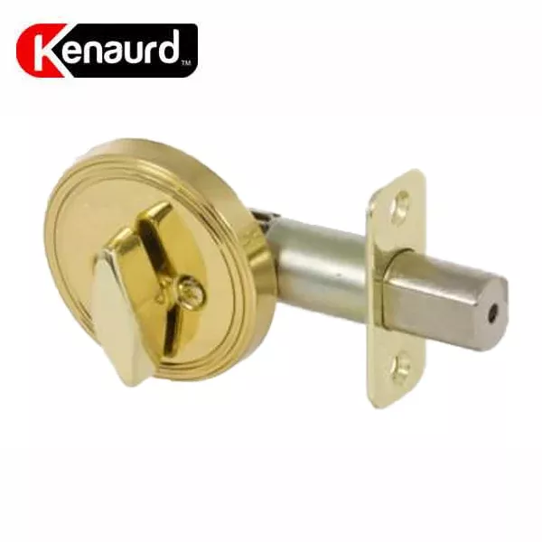 Premium One Sided Deadbolt - Polished Brass (No Cylinder)
