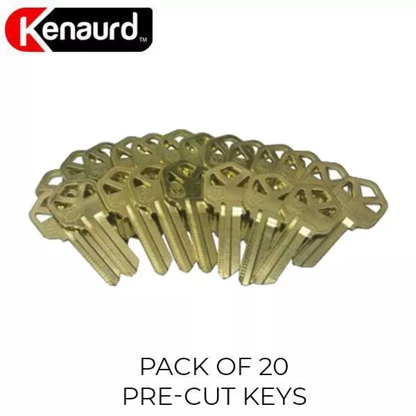 Premium Pre-Cut Kwikset Keys - KW1 - (Pack of 20)