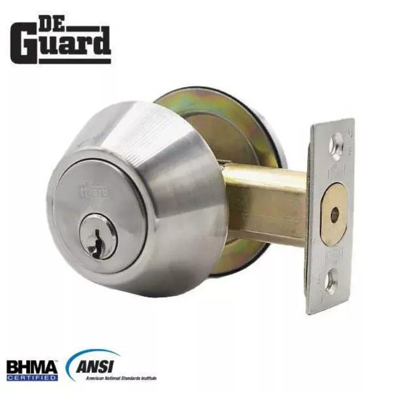 Premium Single Cylinder Deadbolt - Stainless Steel - Grade 3 - ( SC1 / KW1 )