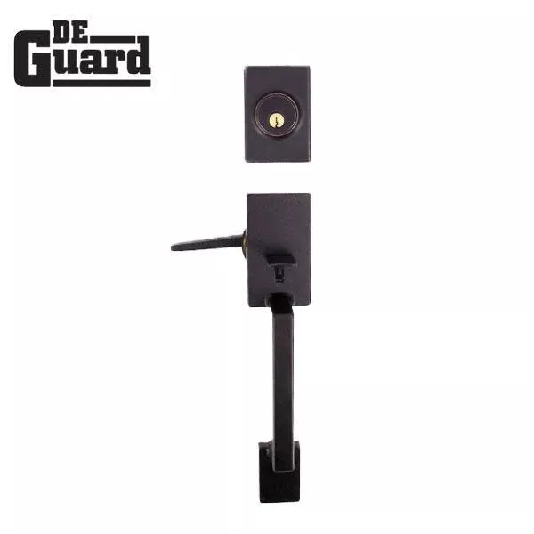 Premium Square "Hanson" Style Design Handleset w/ Interior Lever - ORB (SC1 / KW1)