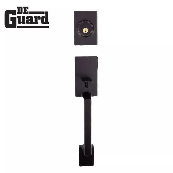 Premium Square "Lyndale" Style Design Handleset w/ Interior Knob - ORB (SC1 / KW1)